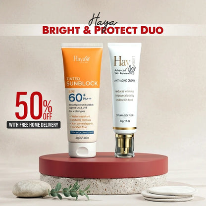 Haya Bright & Protect Duo (Ultra Beauty Cream - Sunblock)