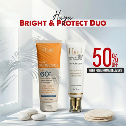 Haya Bright & Protect Duo (Ultra Beauty Cream - Sunblock)